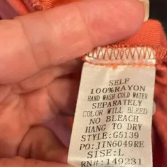 Kori America L deep peach Moto zip front blazer w/tie waist and side pockets - Picture 3 of 3